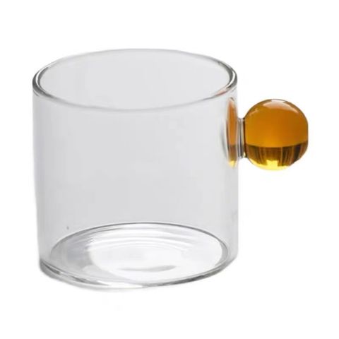 Creative Square Glass House Water Cup Small Teacup Coffee Cup Cold