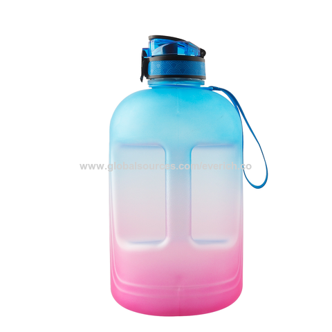 Wholesale Sports PETG 1 Gallon Plastic Water Bottle Jug with Straw