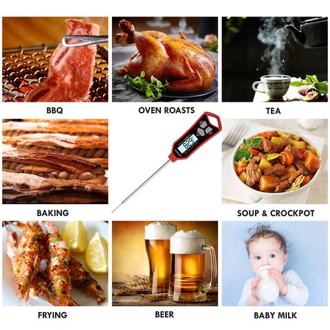 Buy Wholesale China Instant Read Meat Thermometer For Cooking, Digital Food  Thermometer With Backlight & Calibration & Instant Read Meat Thermometer at  USD 3