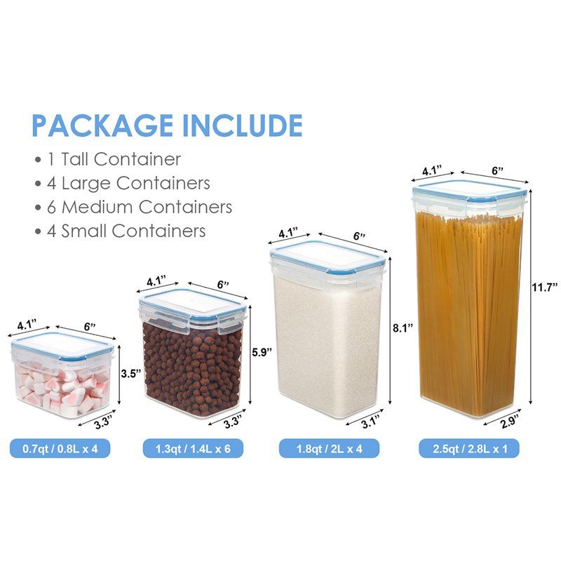 Buy Wholesale China 15 Pieces Kitchen Supplies Dry Pet Food Storage Jar ...