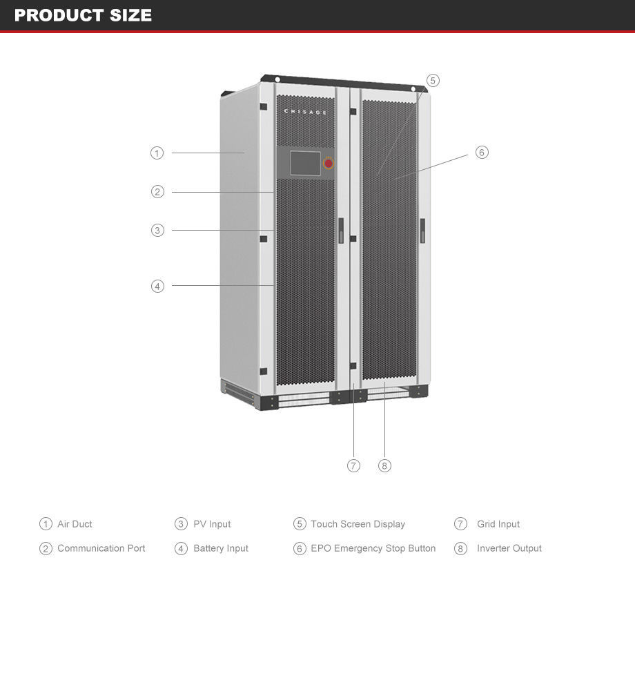 Buy Wholesale China Chisage Ess Manufacture 100kw Hybrid Inverter Solar ...
