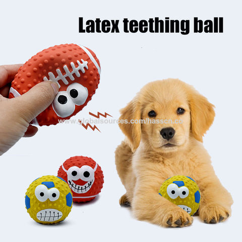 Soft Latex Squeaky Dog Toys for Small Dogs Breed Latex Squeaky Dog Balls Pig Dog Toy Balls for Chew Dog Crate Puppy Small Dogs Chewers Dog Bones 