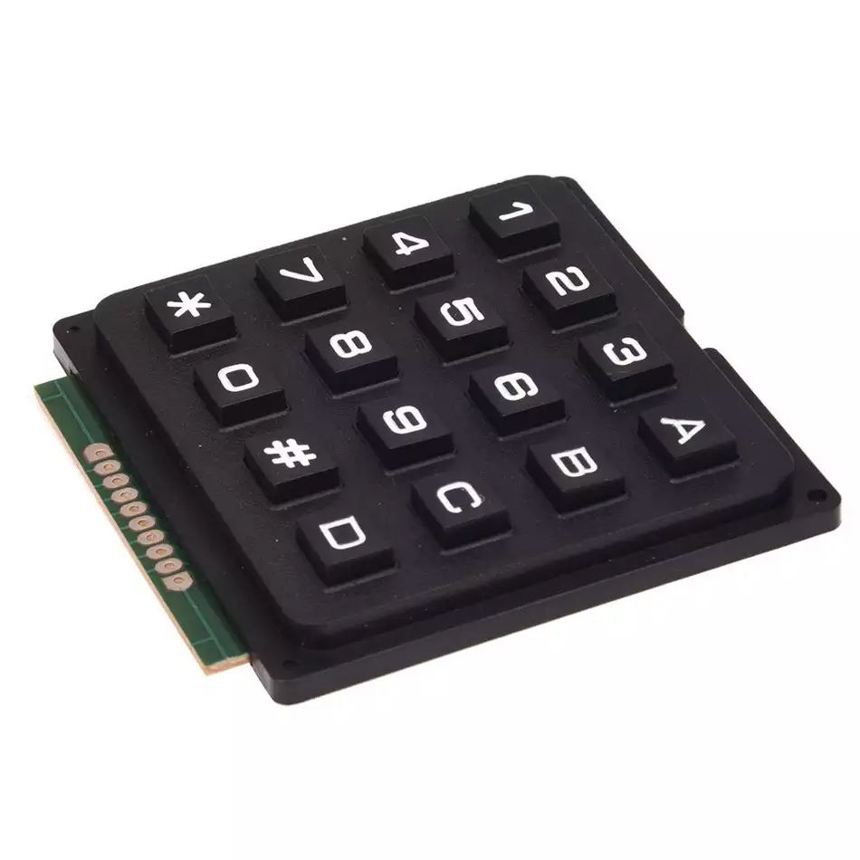 Key Matrix Plastic Customization Oem/odm 16 Plastic Keys Switch 4x4 Matrix Keypad 4x4 ...