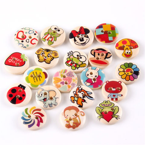 Sewing Accessories Clothes Button Wooden