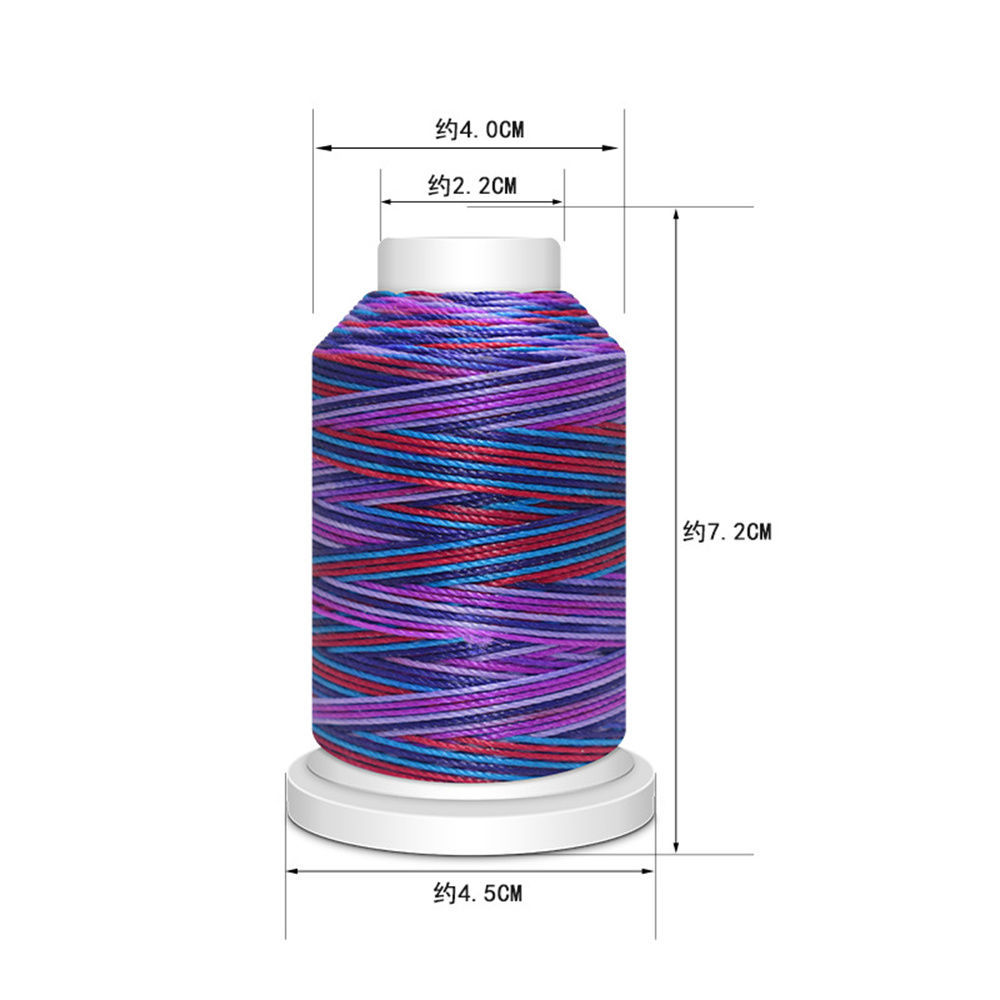 Wholesale 30 Colors Gradient Color Polyester Material Round Waxed ...