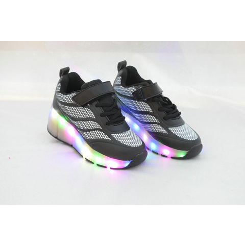 Buy Tiny Kids LED Light Up Shoes, LED Sneakers, Shoes for Boys Girls,  Casual Shoes for Kids, Outdoor/Sports/Running Shoes(RS2-NVBL-ORT51_18-24 M)  at Amazon.in