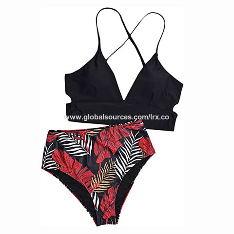 Compra online de Uma peça de banho feminino floral monokini maiô bodysuit  praia terno de natação para o sexo feminino
