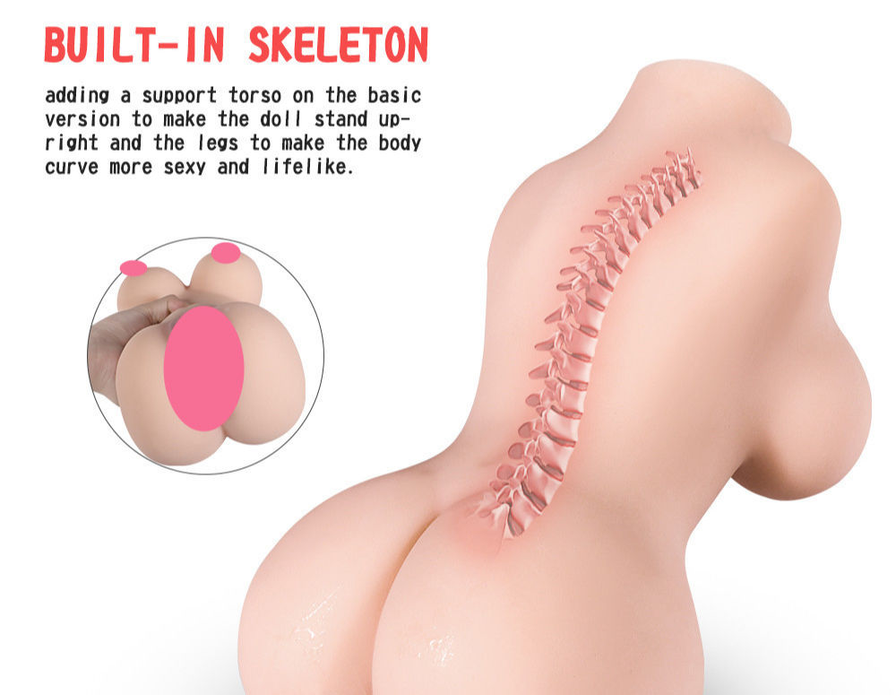Multi Position Active Half Body Tpe Sex Doll Torso Realistic Pussy Big  Breast Sex Doll For Male $15.5