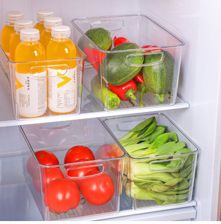 Caixas organizadoras de geladeira de cozinha Caixa de armazenamento de  alimentos Recipiente plástico selado reutilizável com tampas, Vegetais  manter fresco, 3pcs por conjunto - AliExpress