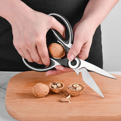 Ciseaux de cuisine avec poignées en métal pour le poulet, la