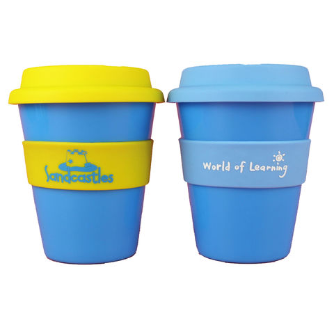 400ml Eco Coffee Mug Takeaway Reusable Cup Travel Tumbler with silicone lid