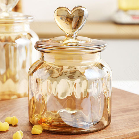 Eco-Friendly Borosilicate Cookie Candy Honey Food Glass Pumpkin Design  Storage Jar with Airtight Bamboo Lid Storage Tank - China Glass Jar and Jar  price