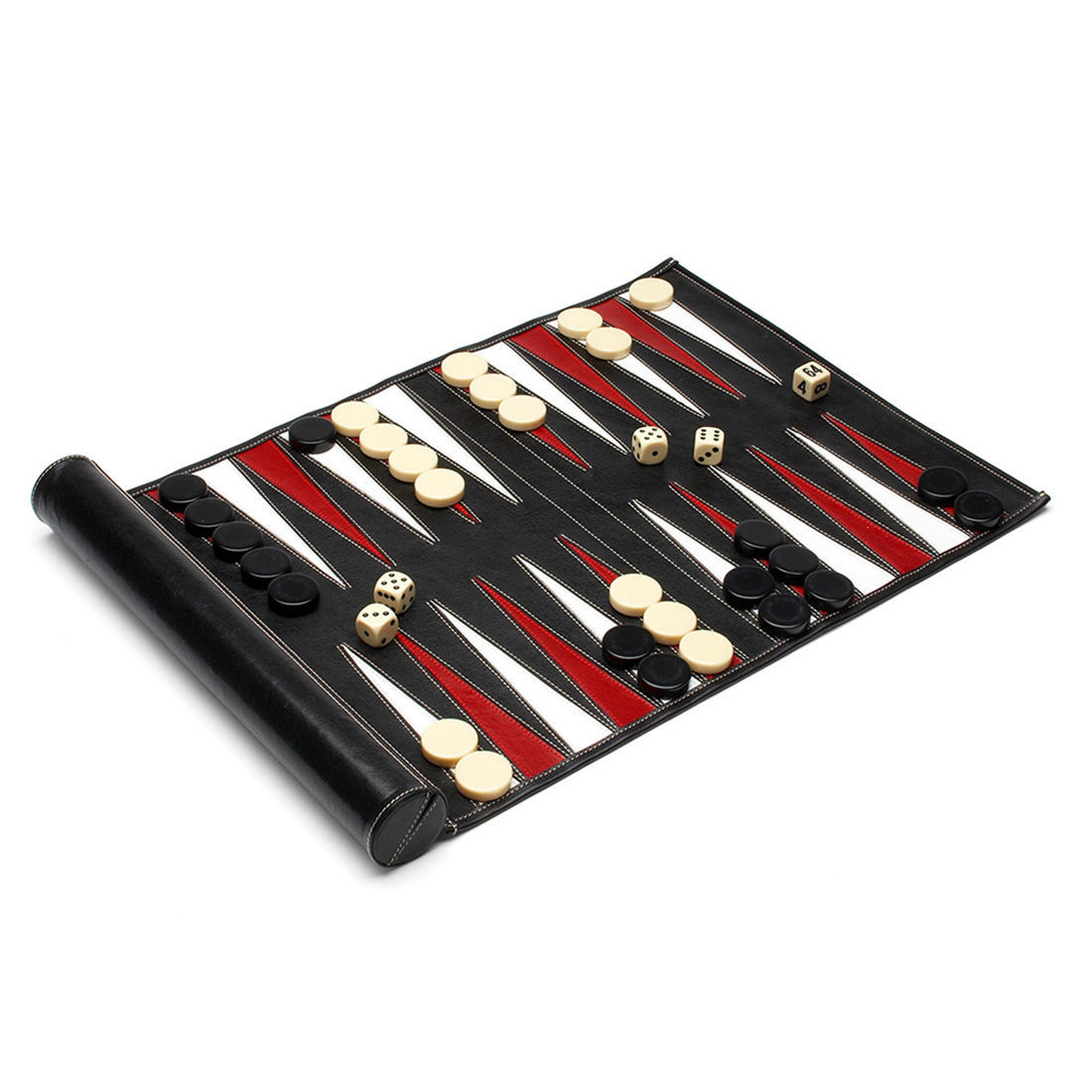 Buy Wholesale China Backgammon Set Roll Up Travel Style Full Grain