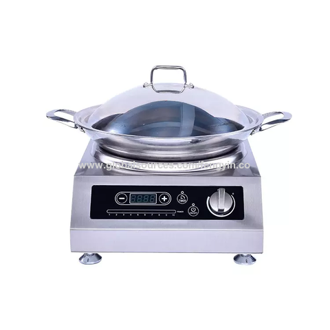 Factory Kitchen Concave Stove 3500W Knob Control Wok Commercial