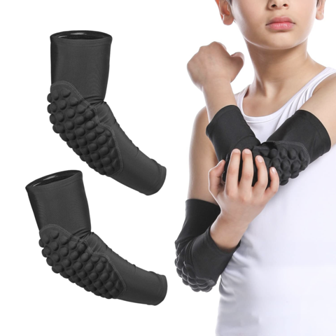 Black Anti-slip Arm Sleeve Compression Shooting Sleeve Basketball for Kids  Adults – COOLOMG - Football Baseball Basketball Gears
