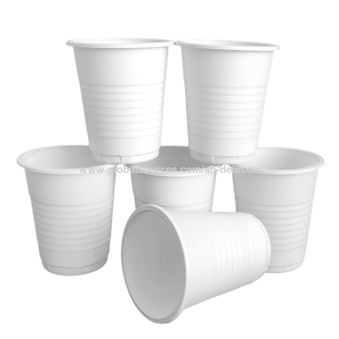 high quality white plastic cups 180ml