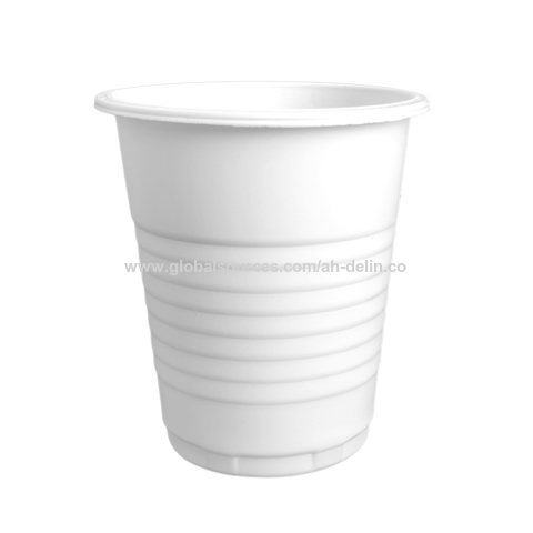 high quality white plastic cups 180ml