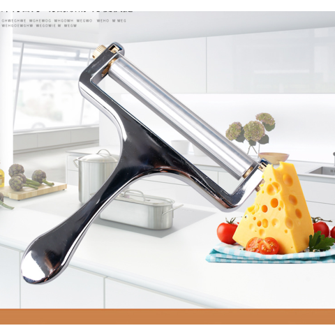 Stainless Steel Cheese Slicer, Handle,Adjustable Thickness Wire Cheese  Cutter Perfectly for Kitchen Cooking