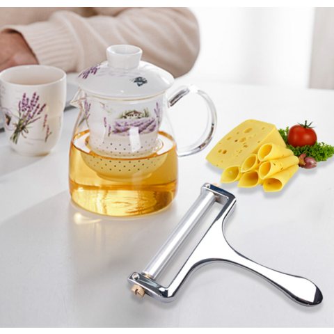 Stainless Steel Cheese Slicer with 8 Wire Cheese Cutters for Block Cheese  Slicers Cutting Board Che