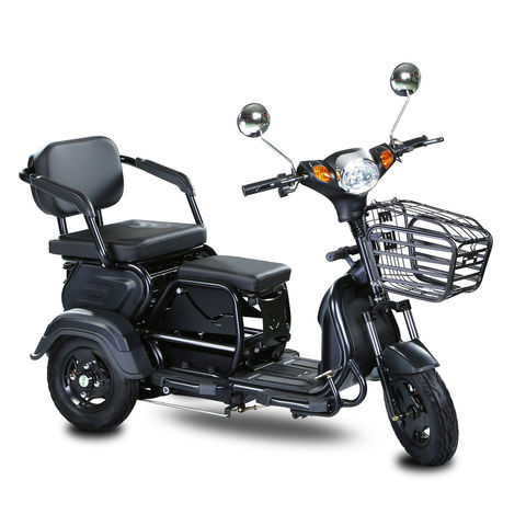 Triciclo eléctrico plegable de 3 ruedas con asiento y cesta para  adultos, scooter eléctrico motorizado de 450 W, triciclos de movilidad para  adultos, triciclos de viaje cortos para hombres y mujeres 