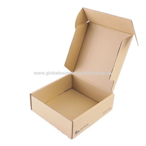2023 FPG, precio de fábrica, diseño libre de color marrón, impresión de logotipo personalizado, caja de tela de regalo para embalaje de papel corrugado
