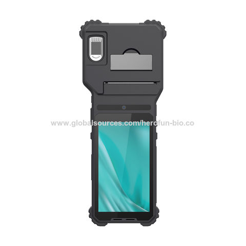 Robustes 5-Zoll 3G/4G WLAN Android Fingerabdruck Tablet PC mit Thermodrucker für Strafverfolgungsbehörden