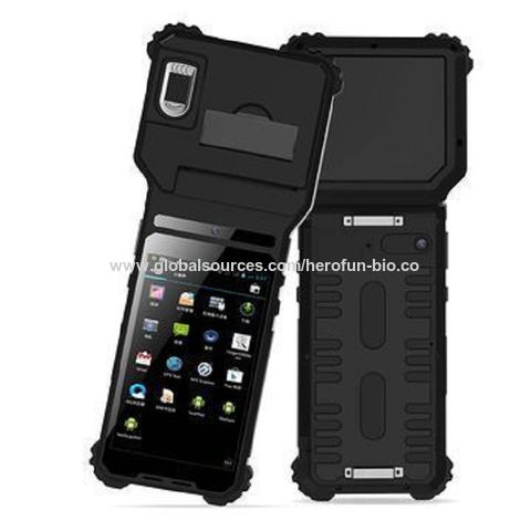 Robustes 5-Zoll 3G/4G WLAN Android Fingerabdruck Tablet PC mit Thermodrucker für Strafverfolgungsbehörden