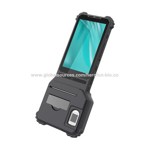 Robustes 5-Zoll 3G/4G WLAN Android Fingerabdruck Tablet PC mit Thermodrucker für Strafverfolgungsbehörden