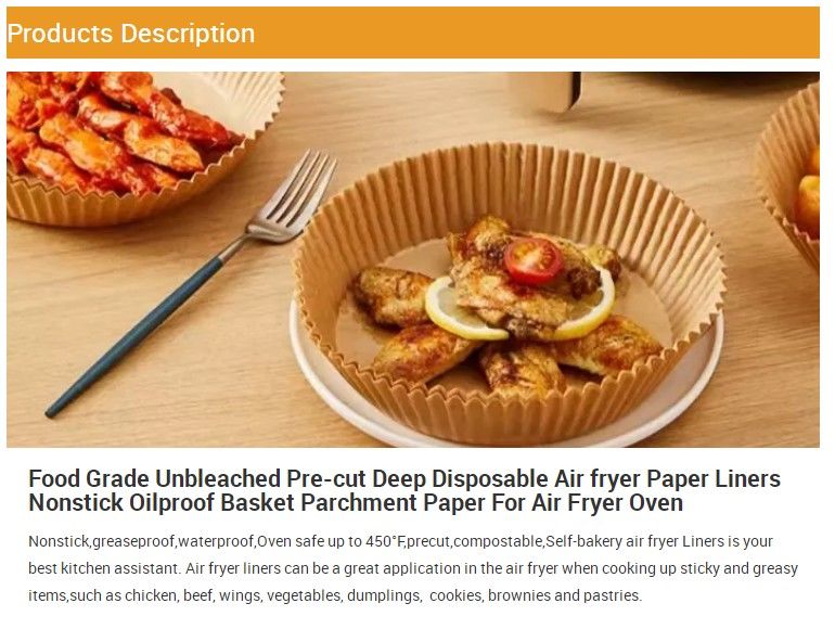 16*16*4.5cm 50PCS Disposable Air Fryer Paper Liner Oil-Proof Waterproof  Paper Tray Non-Stick Baking Mat - China Air Fryer Paper and Air Fryer Paper  Liners price