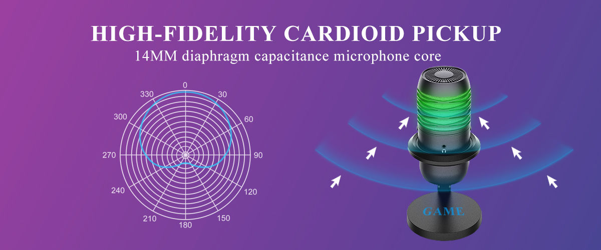 Computer Microphone Input Color Buy Wholesale China Xzcolorful 7-color Rgb Gaming Microphone Cardioid ...