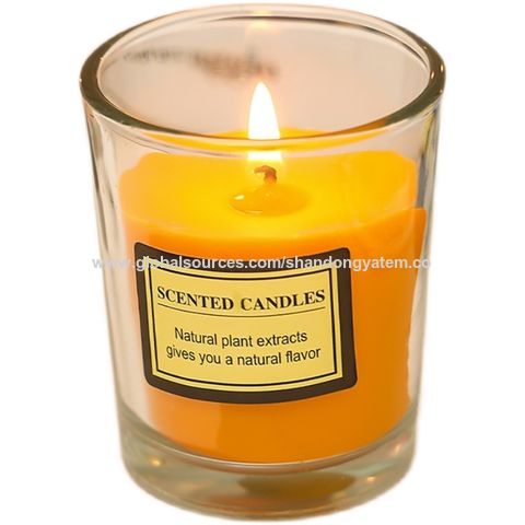 Pure Beeswax Candle in Blown Glass - 8oz - Our Lady of Peace Gift Shop  Webstore