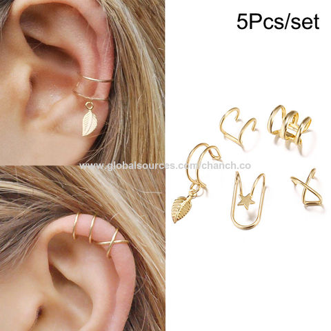 Non Pierced Magnetic Earrings, Natural Pearl Silver Dangle Cuff Earrings,  Magentic Ear Wrap Climber, No Ear Hole Ear Bone Earrings, 1 Piece - Etsy