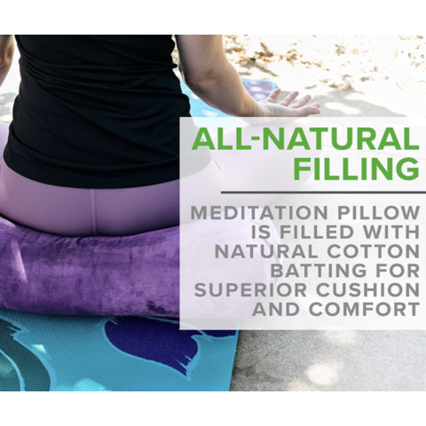 Almohada redonda de refuerzo de yoga de apoyo para yoga, pilates y