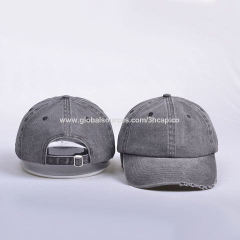 Men Washed Retro Distressed Cotton Baseball Ball Cap Hat Dyed