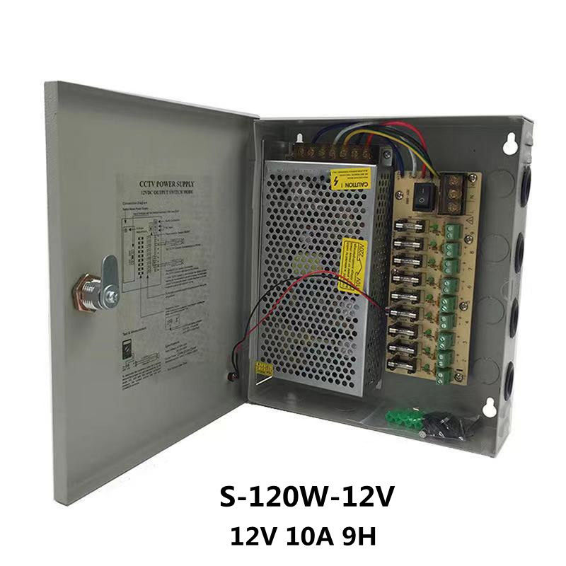Buy Wholesale China Cctv Power Supply Box 12v 10a 120w 9 Channels
