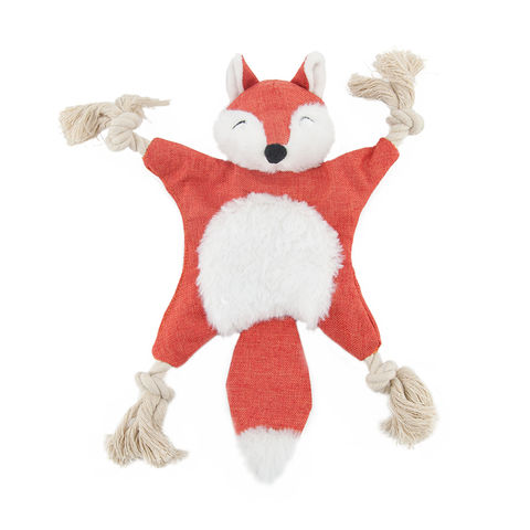 Brinquedos de pelúcia personalizados de fábrica para animais de estimação com papel farfalhante e som