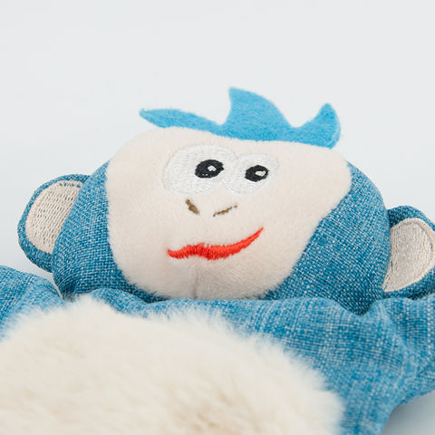 Brinquedos de pelúcia personalizados de fábrica para animais de estimação com papel farfalhante e som