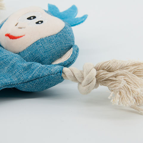 Brinquedos de pelúcia personalizados de fábrica para animais de estimação com papel farfalhante e som