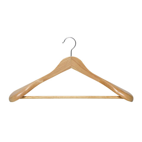 Buy Wholesale China Luxury Wooden Suits Hanger Custom Color Hanger With Flat  Hook Wide Shoulder Custom Coat Hanger For Display & Suits Hanger at USD  0.37