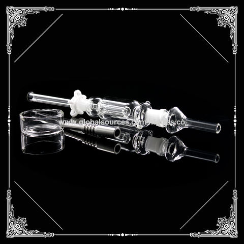 6 Inch Clear Glass Nectar Collector Dab Pipe - 10mm