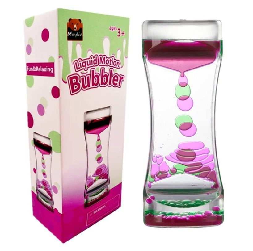 Liquid Motion Timer Bubbler Best Sensory Toy For Relaxation Liquid ...