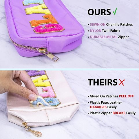 Buy China Wholesale Fablinks Nylon Preppy Makeup Pouch With