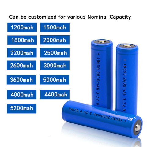batterie li-ion 18650 rechargeable 3.7V 3000mAh lion Lithium-ion