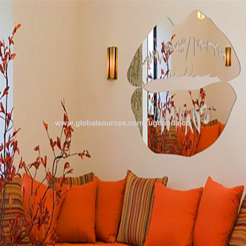 China Rectangle Mirror Wall Stickers 3D Acrylic Mirrored Decorative Sticker  factory and suppliers