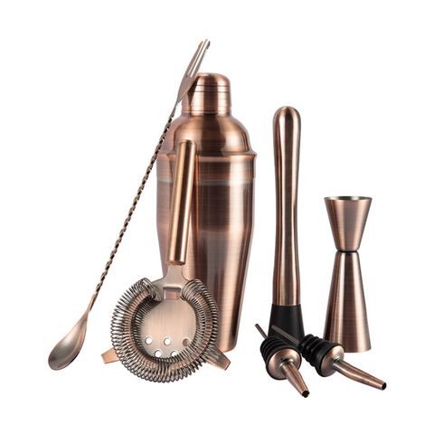 Buy Wholesale China Factory Direct Rose Gold Custom Dot Cocktail Bar Shaker  Bottle Set & Cocktail Shaker Set at USD 3.99