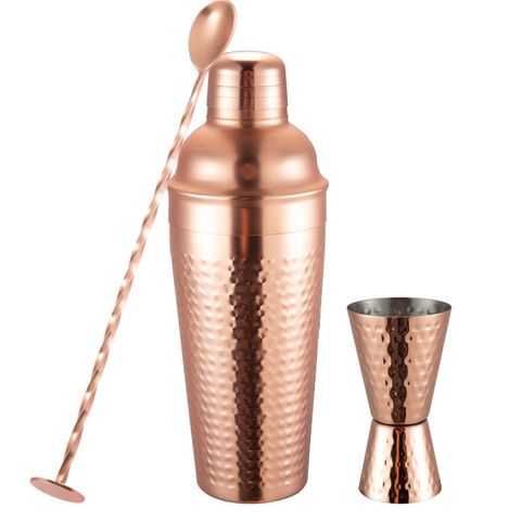 Buy Wholesale China Factory Direct Rose Gold Custom Dot Cocktail Bar Shaker  Bottle Set & Cocktail Shaker Set at USD 3.99