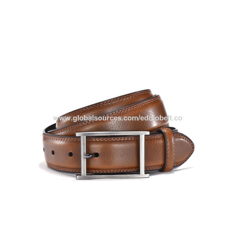  Men's Genuine Leather Belt, Full Grain Belt