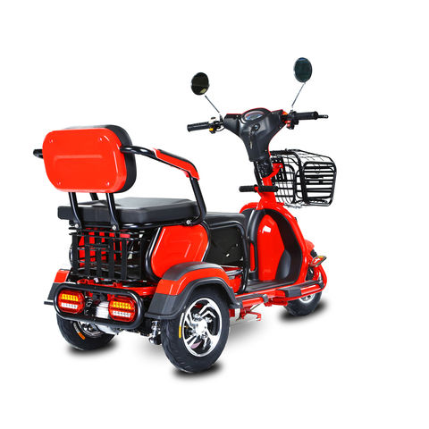 Triciclo eléctrico de 3 ruedas para adultos, venta al por mayor, 2021