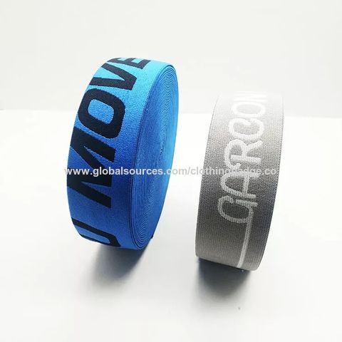 Marca personalizada impresa banda elástica para ropa interior