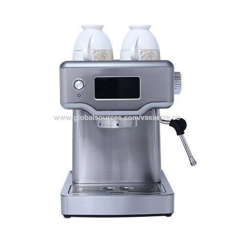 Máquina de café expresso con 15 bares de presión de la bomba de presión,  máquina de café Expresso con espumador de leche Varita de vapor, Espresso y
